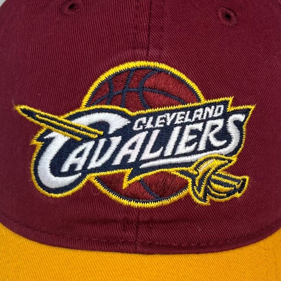 Cleveland Cavaliers Hat NBA Adjustable Snapback Cap Red Yellow OS New - Picture 7 of 11